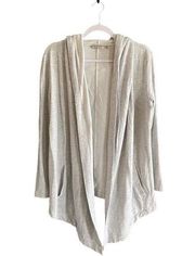 Athleta gray Pranayama Wrap with Hood cardigan