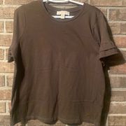 Brown michael kors cropped tshirt