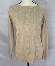 Cyrus Women’s  Beige Long sleeve Pullover Sweater