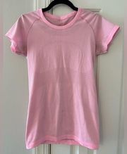 Lululemon short sleeve swiftly tech shirt in Miami pink size 8