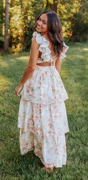 worth collective maxi floral dress 