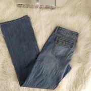 "BANANA REPUBLIC" MEDIUM WASH BOOT CUT LOW RISE Y2K WOMEN'S JEANS PANTS SZE: 4R