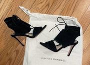 Loeffler Randall Scarlet black suede heels size 5B