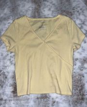 Arizona Yellow Cropped Tee