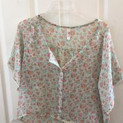 Lightweight mudd blouse medium