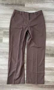 Christopher & Banks Brown Dress Pants Sz 10 Stretch B1