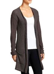 Athleta Brown Buena Vista Cardigan Linen Blend size XS