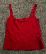 Brandy Melville red ribbed tank top!