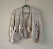 Lou and grey linen open drape cardigan size small