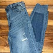 Black label distressed jeans 29