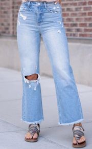 Georgia Twilight high rise vintage ankle flare jeans