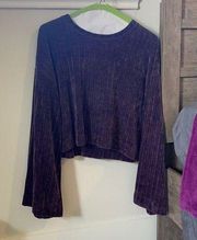 Dark purple knit sweater