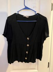 Black Shirt with buttons