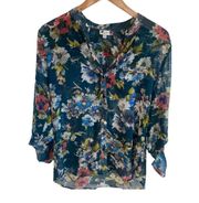 - floral Sinclaire pattern long sleeve blouse