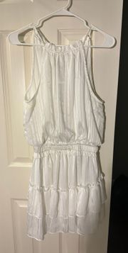 White  Halter Neck Dress