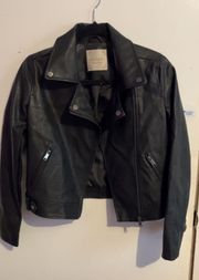 Black Faux Leather Jacket