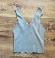 NWOT Reformation ribbed v neck tank