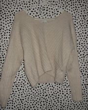 Cream Cropped Sweater 