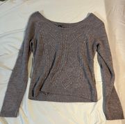 Gray Acrylic Sweater