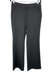 Low Rise Wide Leg Black Dress Pants Slacks Trousers Size 8 32 Waist