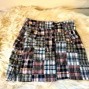 Cambridge plaid patchwork skirt