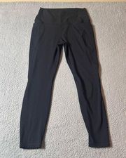 Spyder Active Leggings Womens Medium Black High Rise Legging Pocket Yoga Pants