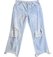 Free People Maggie Mid Rise Straight Jean, Size 29