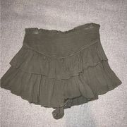 Green Ruffle Mini Skort Size Small