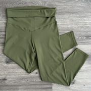 Aerie NWT  OFFLINE Real Me High Waisted Foldover 7/8 Legging Olive Green Large