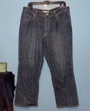 Chico’s Platinum Vintage Wide Straight Leg Jeans Size 2.5 Short / 14 Short