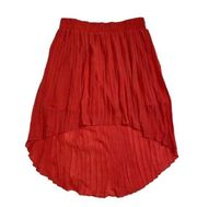 UMGEE Pleated High-low Mini Skirt(Size Small)