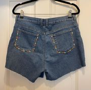 Colorful Spunky Jean Shorts