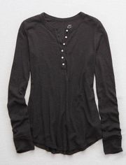 Aerie Real Soft Waffleknit Henley