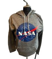 Wear Code Shirt Medium NASA Graphic Hoodie Gray Space Galaxy Rockets Sz M