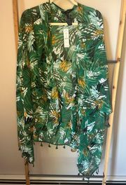 NWT WHBM PAREO SARONG TROPICAL SWIM COVER UP