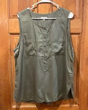 Croft & Barrow women’s  green tank top size X-Large.