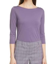 Hugo Boss Esibi 3/4 sleeve blouse in Purple