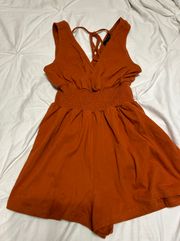 Orange Romper