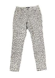 Nine West Gramercy Skinny Ankle Jeans Size 4 Average Leopard Print Missy 28X28