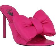 Off White Nappa Bow High Allen Pointed fuchsia classic sexy stylish party chic