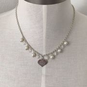 925 silver real‎ Pearls crystals necklace