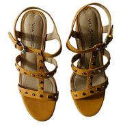Via Spiga Indya Studded Wedge Sandal Open Toe Adjustable 8M New
