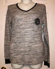 Bobbie Brooks Sz M Gray Thermal Sleep PJ Top NEW NWT