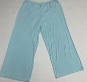 Nautica Sleepwear Womens Pajama Sleep Pants Size Large Light Blue Lace NWT