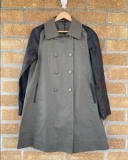 ELIZABETH & JAMES • Hanneli Leather Trench Coat size 8