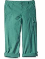 Columbia PFG Aruba Roll Up Sage Green Outdoor Hiking Pants 14