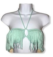 Acacia Fringe Bandeau Top With Neck Tie