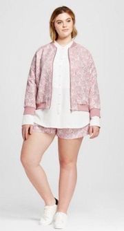 For Target Blush Floral Jacket