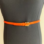 Thin Texture Leather Belt NWOT