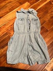 Charlotte Russe Women’s  denim romper. Size large